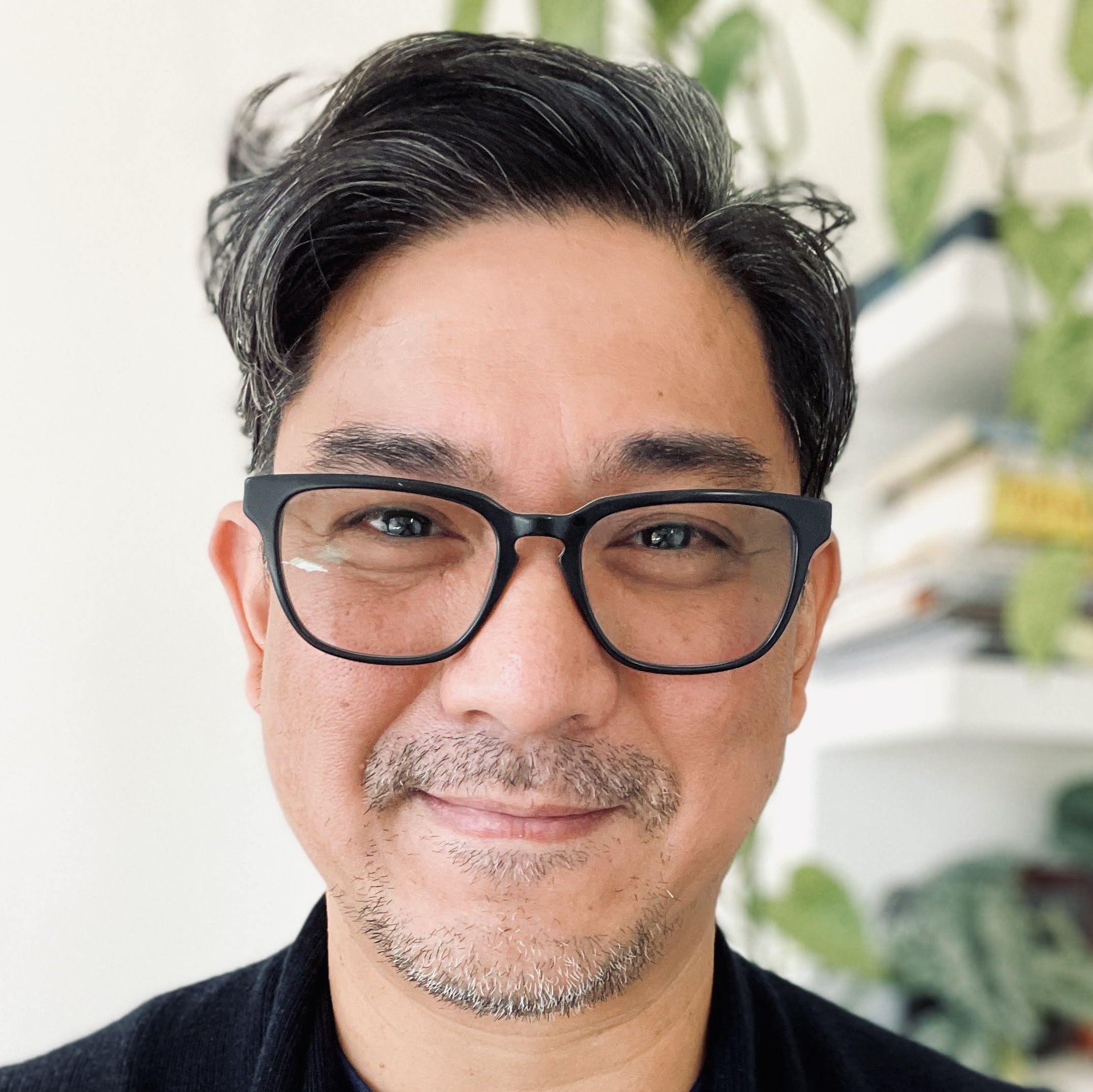 Close up of therapist Joey Estella smiling